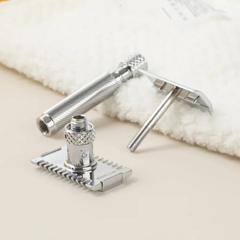 Yaqi Final Cut OC Adjustable Safety Razor – Chrome | 6 Settings Adjustable Safety Razor Zpaxo