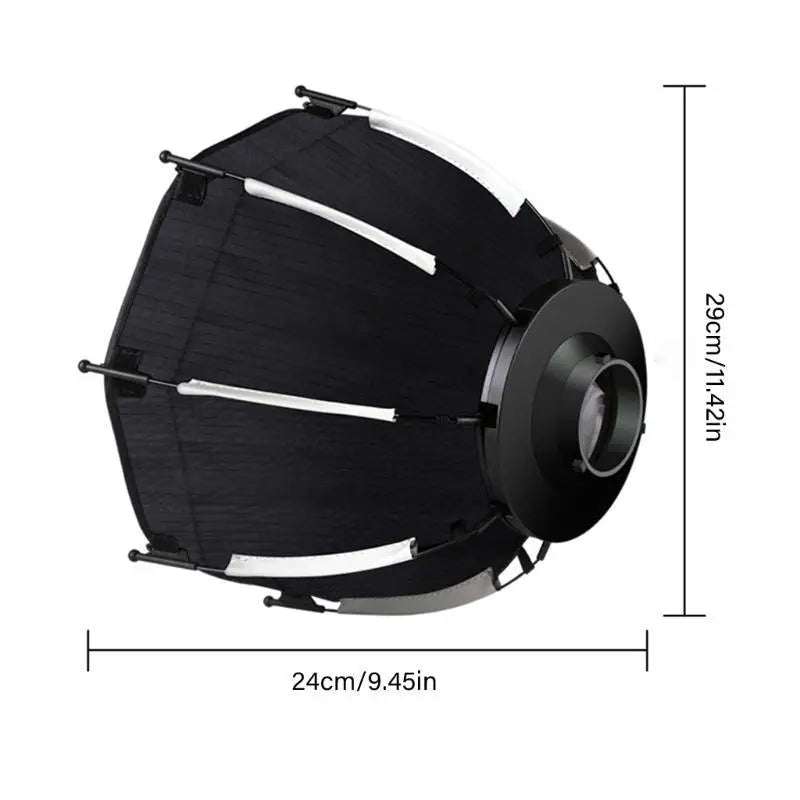 652F Quick Setups Octagonal Soft Light Box Mini Bracket Portable Zpaxo
