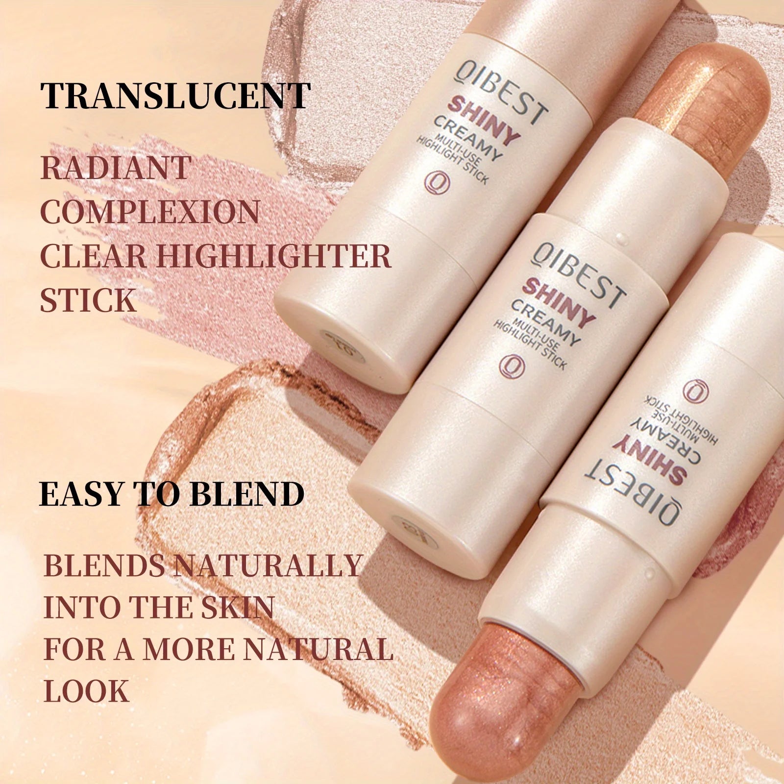 Highlight stick Clear and smart,water-sensitive face brightening and grooming,pearlescent fine flash three-dimensional highlight Zpaxo