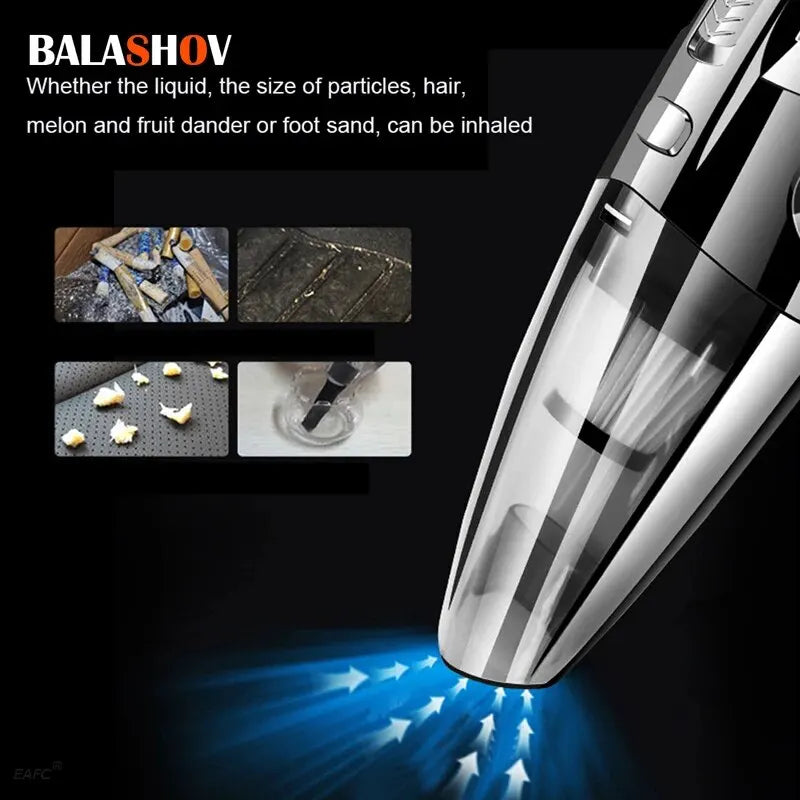 Handheld Vacuum Cordless Powerful Cyclone Suction Portable Rechargeable Vacuum Cleaner Quick Charge for Car Home Pet Hair Zpaxo