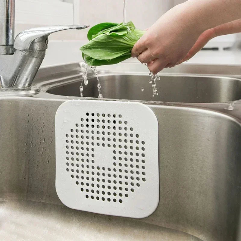 4pcs Hair Filter Shower Drain Plug Kitchen Sink Filter Sink Strainer Bathtub Shower Floor Drain Stopper Home Shower Accessories Zpaxo 1pcs-white