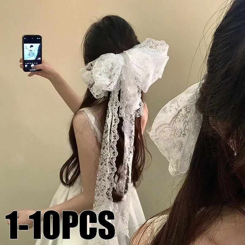 Dreamy Bow Hair Clip Women Elegant High-end Accessory Romantic Party