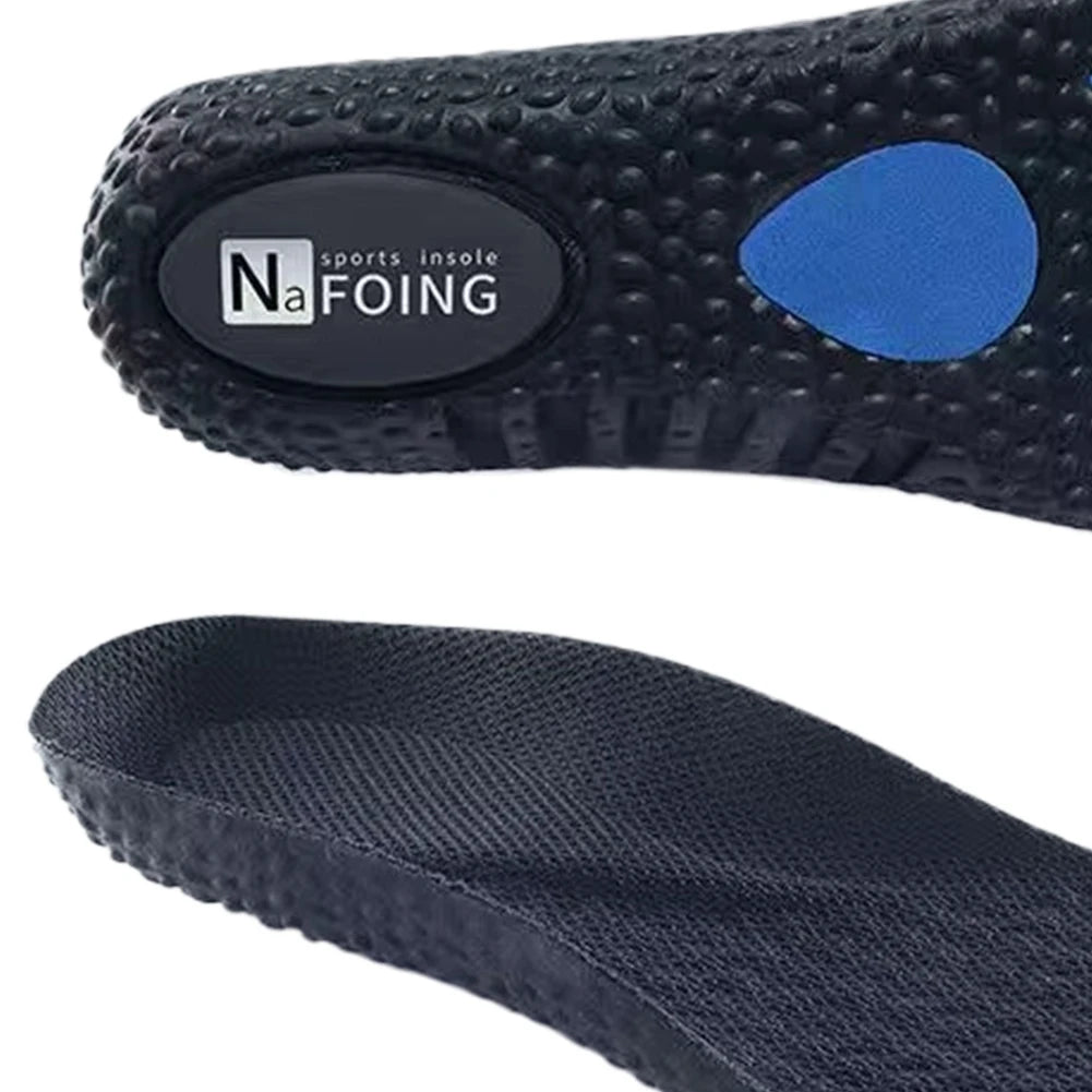 High Elastic Insoles Comfortable Shock Absorbing Insoles Sweat Absorbent U Shaped Shoes Pads for Plantar Fasciitis Zpaxo