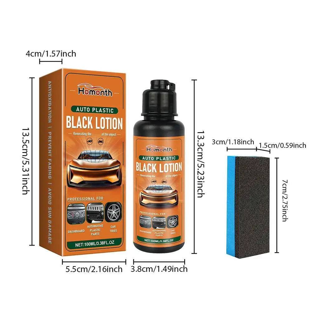 Car Plastic Restorer Spray – Deep Clean & Hydrophobic Coating Car Interior Restorer Zpaxo