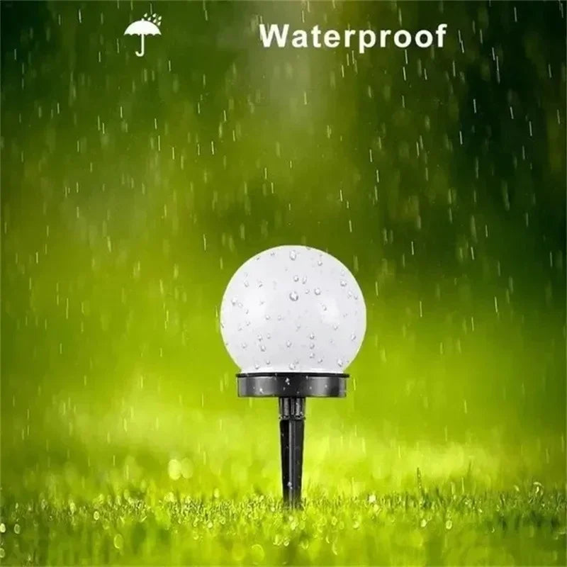 1 3 6 Solar Ball Lights Waterproof LED Bulb Lamp Outdoor Garden Zpaxo