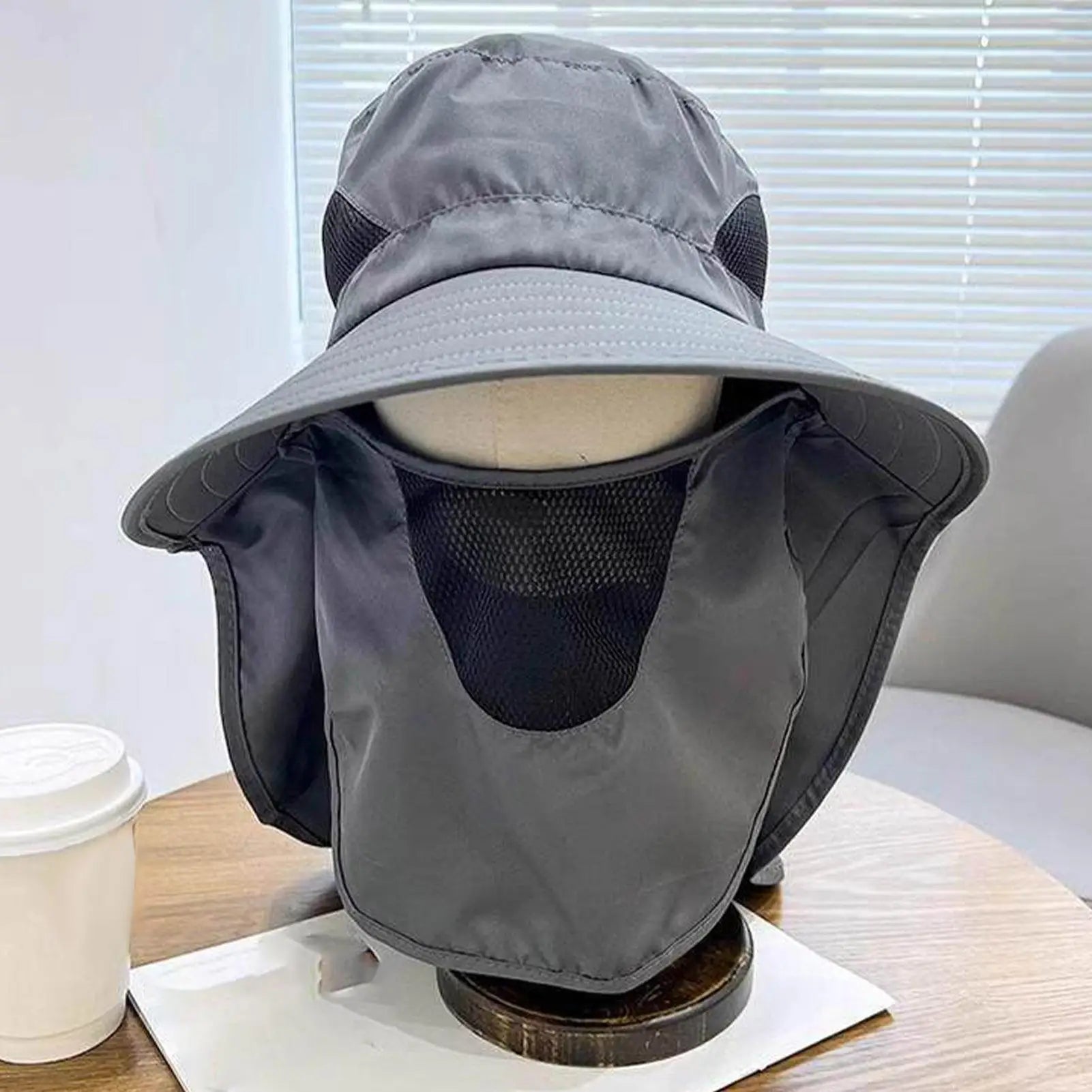 Fishing Hat Summer Sun Hats UV Protection Outdoor Fishing Caps For Hiking Camping Visor Bucket Hat Neck Flap Fisherman Hat Zpaxo