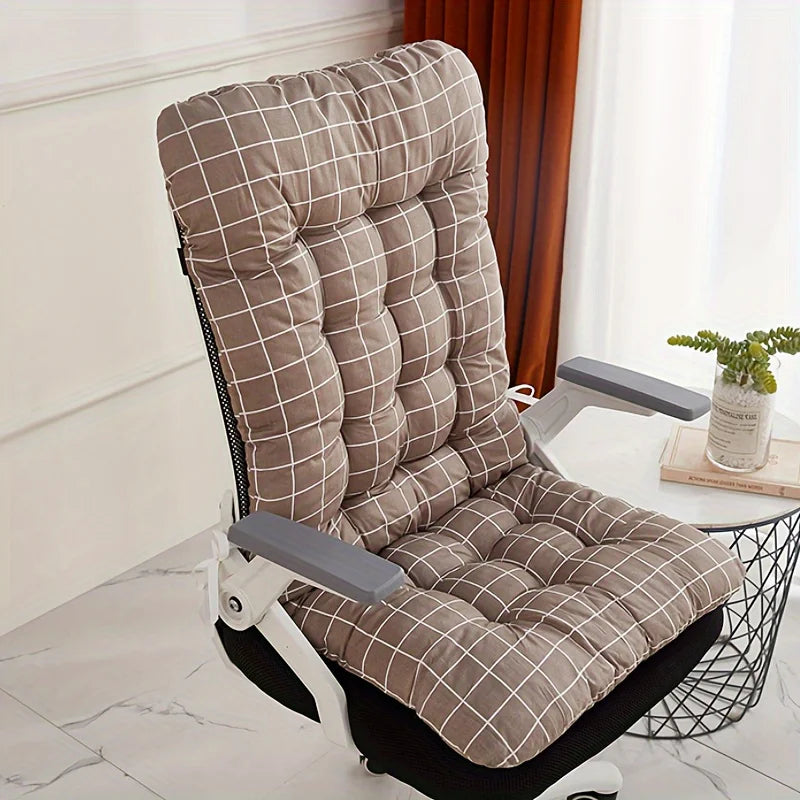 Ergonomic Chair Cushion with Backrest Support – Home & Car Seat Cushion Zpaxo Khaki