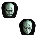 2D Stretch Car Headrest Covers Ghost Funny Neck Pillowcase Halloween Zpaxo 2pcs StyleB