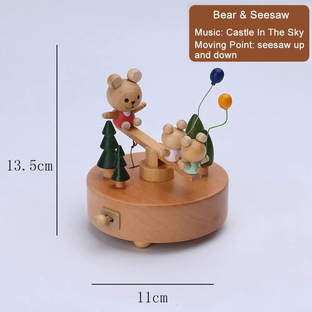 Wind Up Musical Box Wooden Music Box Wood Crafts Retro Birthday Gift Vintage Home Decoration Creative Valentine's Day Gift Zpaxo 02 China Mainland