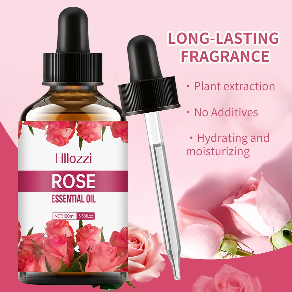 ROSE ESSENTIAL OIL High-quality Moisturizing Nourishing Massage Zpaxo