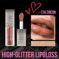 Flash Waterproof Diamond Shimmer Glitter Lip Gloss 6 Colors Sparkling Zpaxo 06