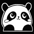 Waterproof Peeking Panda Car Stickers Universal Vinyl 3D Creative Zpaxo WHITE-G21501