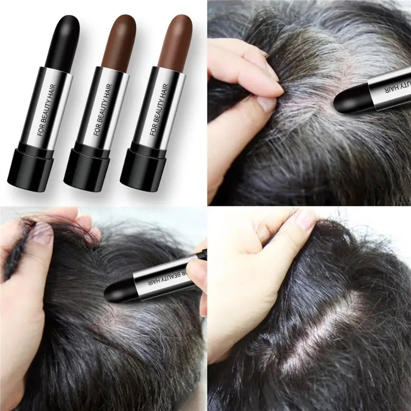 Black Brown One-off Temporary Hair Coloring Pen Covered White