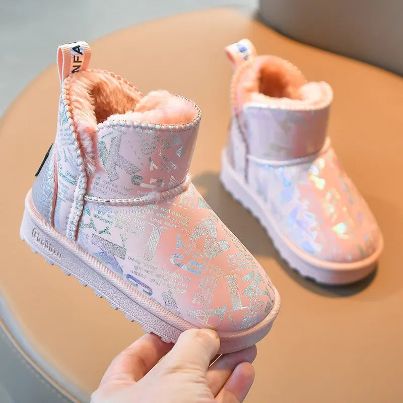 2023 Winter Waterproof Warm Rubber Sole Plush Women's Boots Ankle Zpaxo