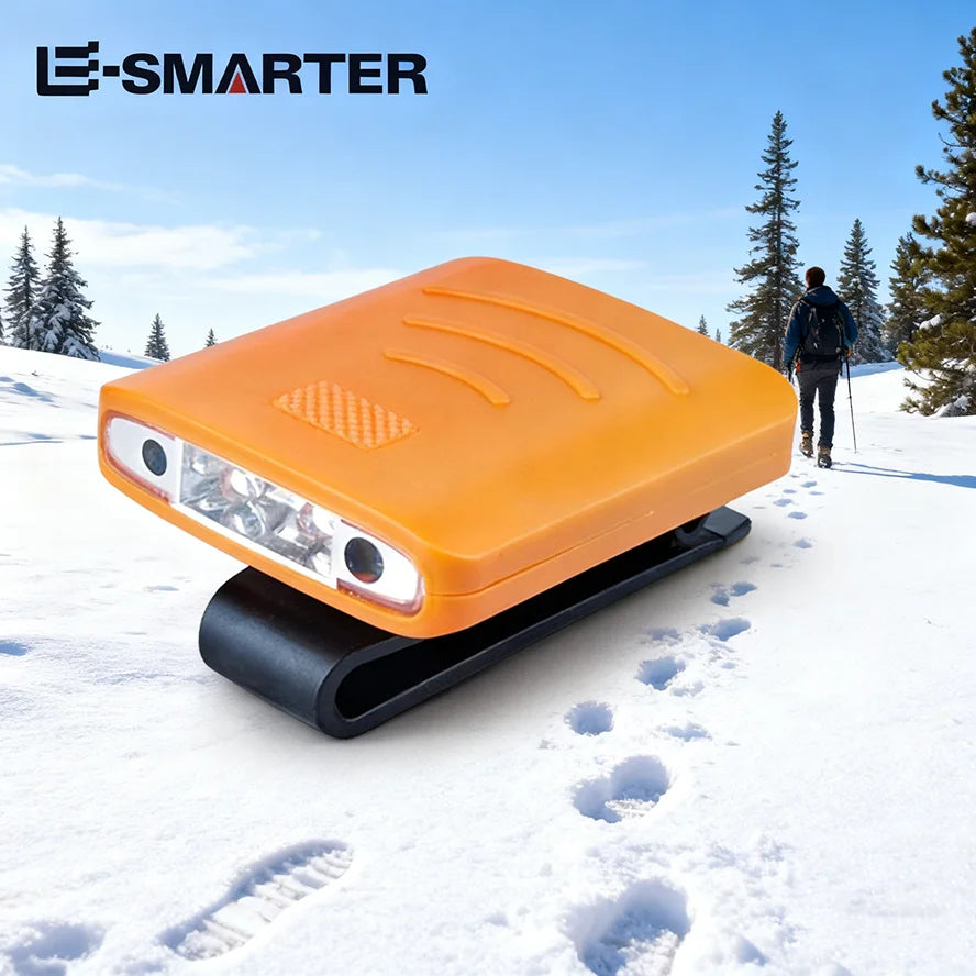 USB Rechargeable LED Clip-On Hat Headlamp – Waterproof Fishing