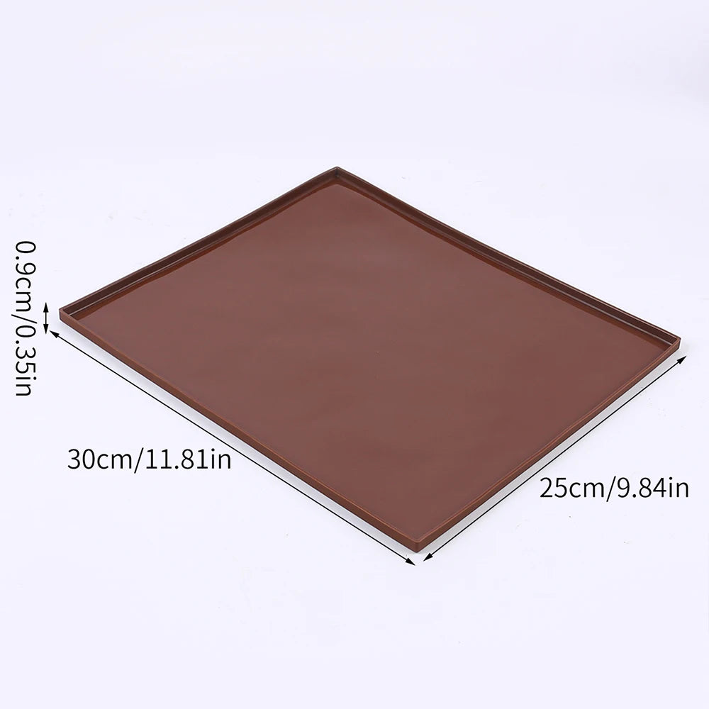 Swiss Roll Silicone Baking Mat Non-Stick Cake Pad Tray Bakeware Baking Pastry Tools Zpaxo Brown