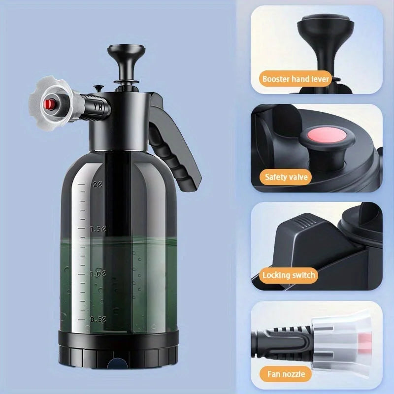 Hand Pump Foam Sprayer Snow Cannon Gun Pressure Relief Valve Car Wash