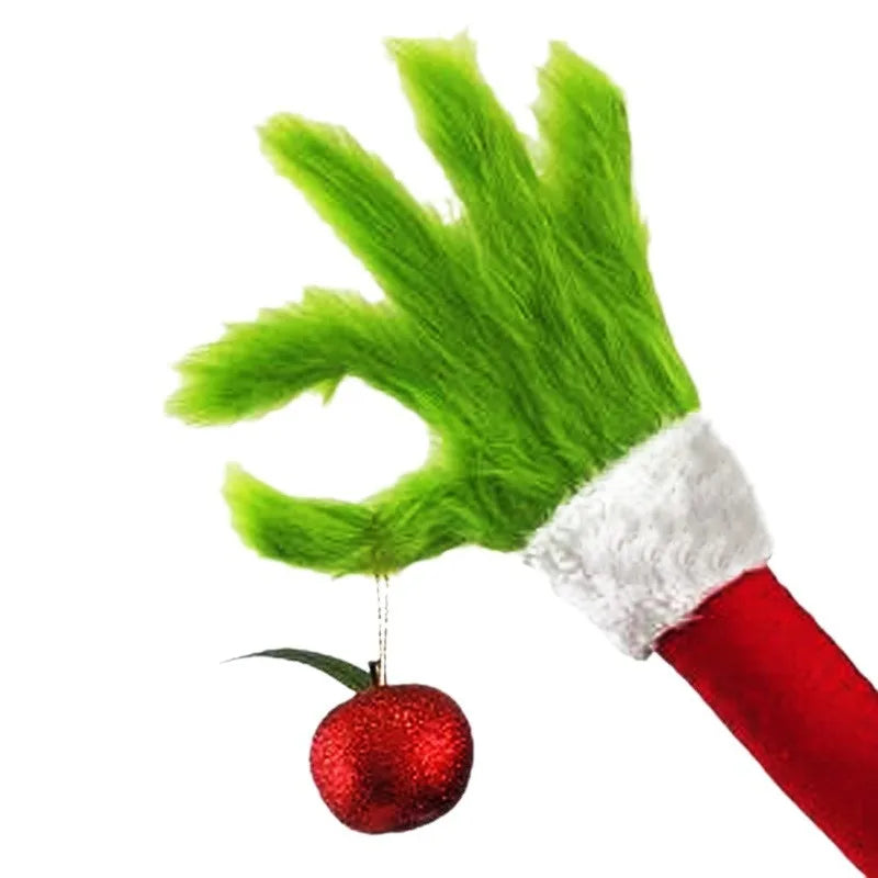 Holiday Christmas Tree Decorations Green Fur Monster Arms Home Decor Christmas Atmosphere Greenwich Doll Parties Fun Arms Zpaxo