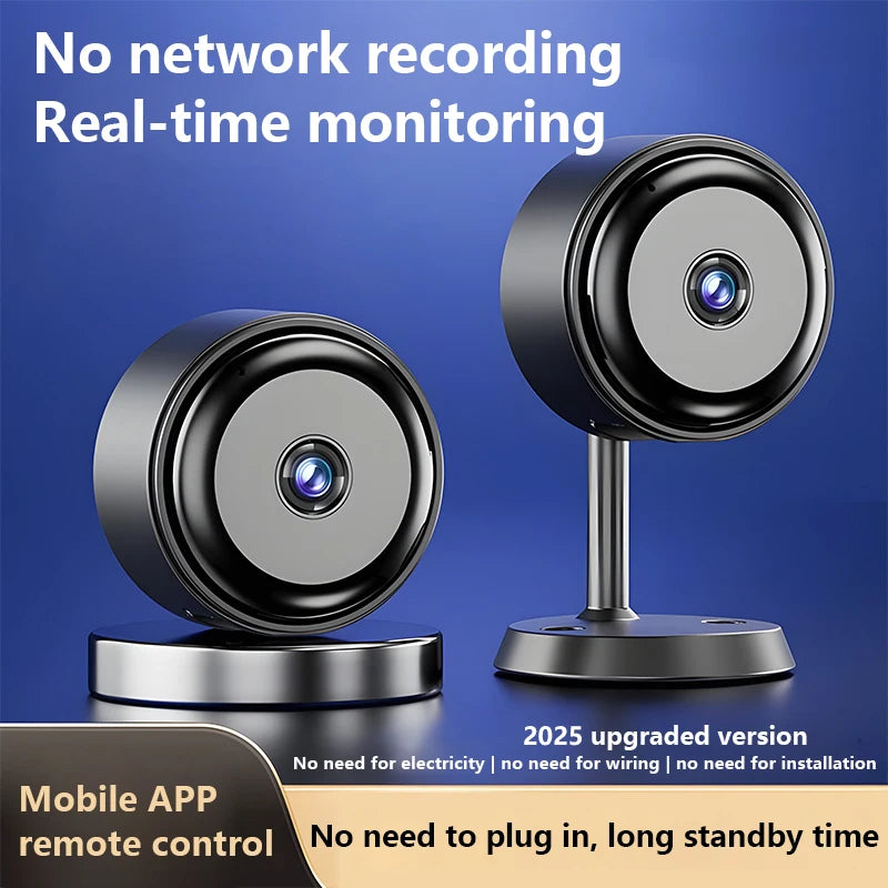 Mini Security Camera Indoor Wireless Built-in Battery Human Detection