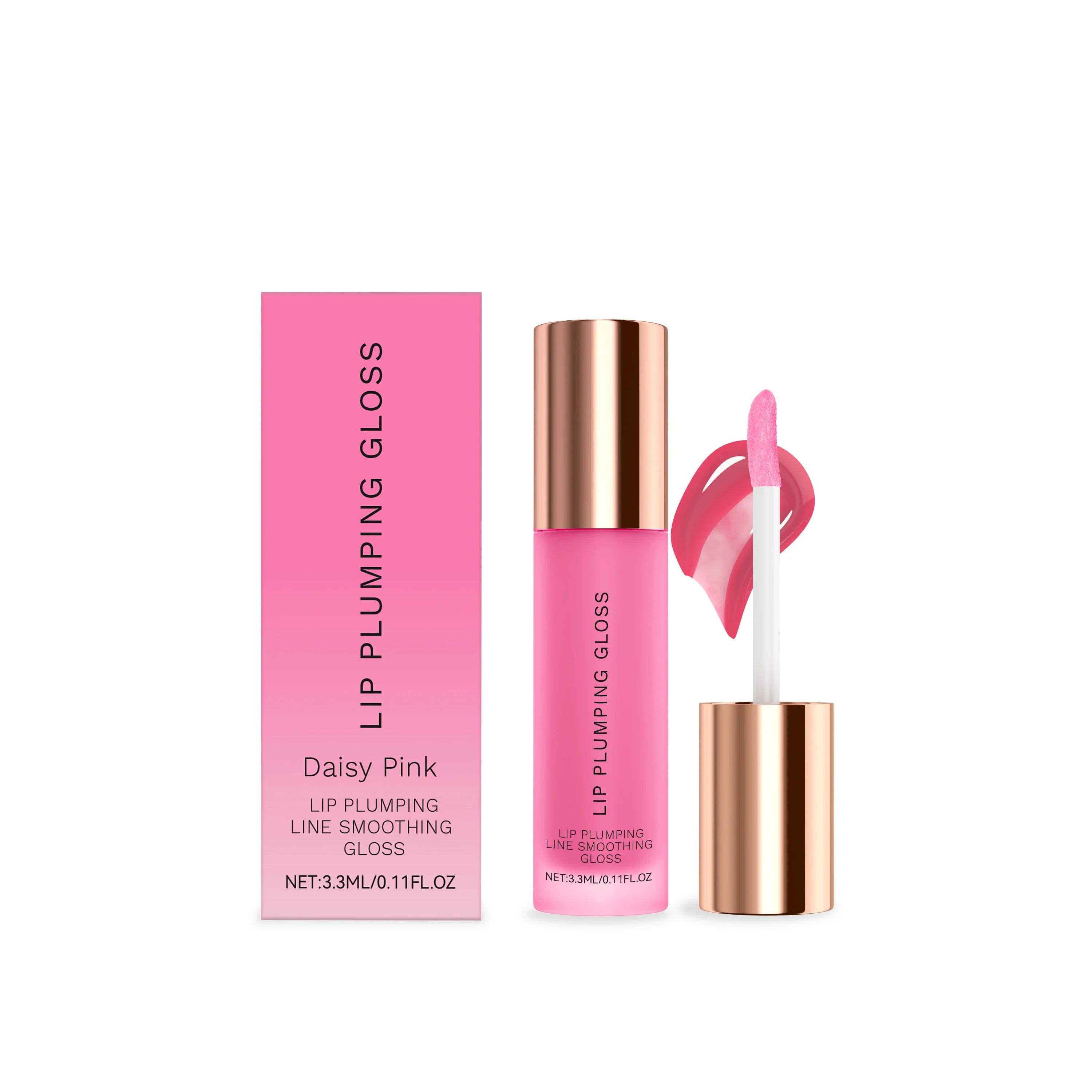 Water Light Lip Gloss – Hydrating Plumping Gloss Multi-Color Lip Plumping Gloss Zpaxo Daisy Pink