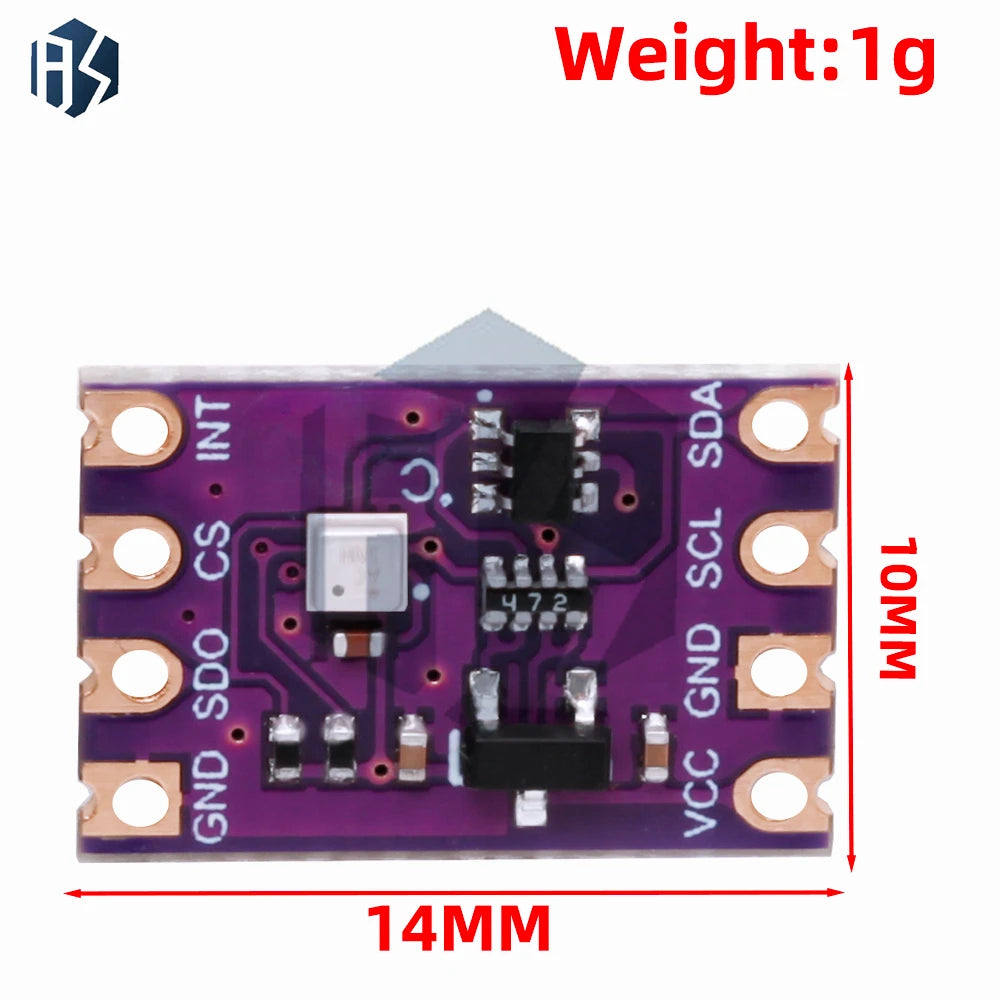 BMP580 High Precision Atmospheric Pressure and Temperature Sensor Module 2.0V-5.5V IIC SPI Compatible with BME280 BMP388 Zpaxo