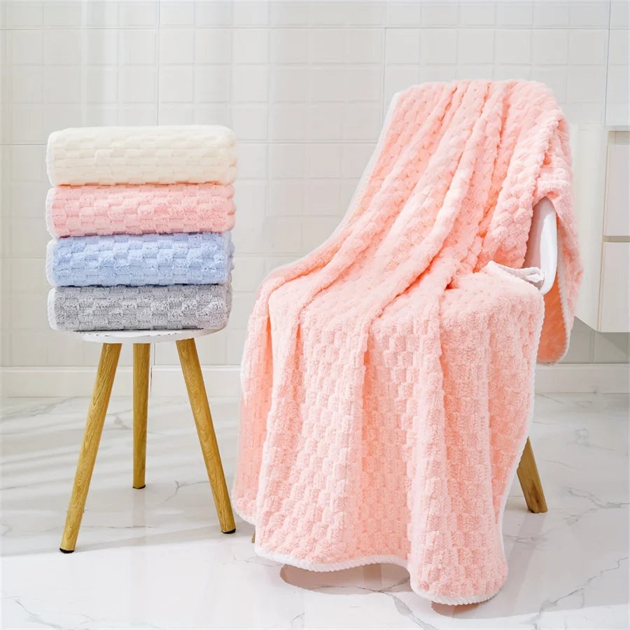 Waffle Weave Bath Towels – Quick-Dry Microfiber Spa & Gym Waffle Bath Towel Zpaxo