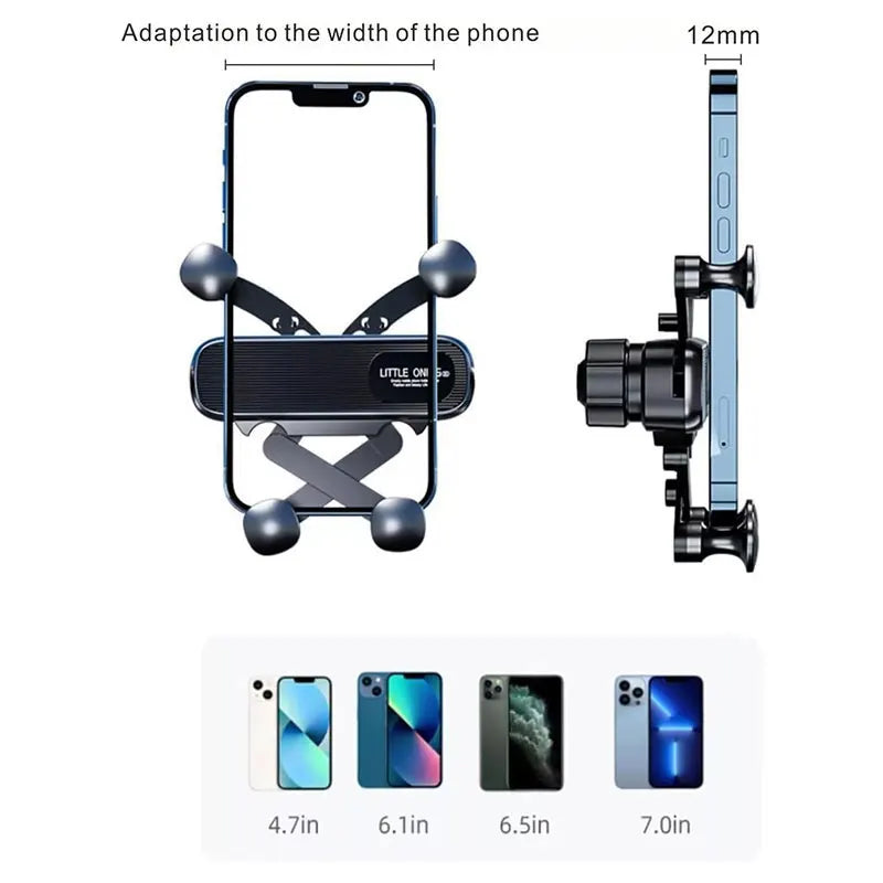 360° Air Vent Car Phone Holder – Universal 4.7–6.9" Mount