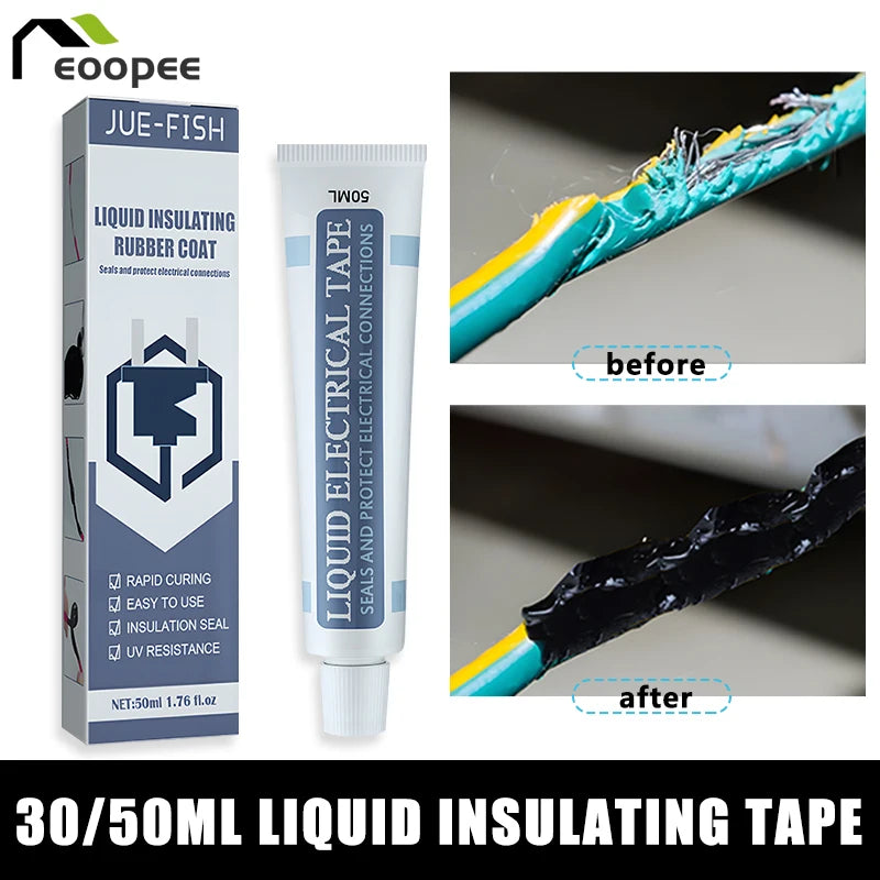 50 Liquid Insulating Tape Repair Rubber Electrical Wire Cable Coat