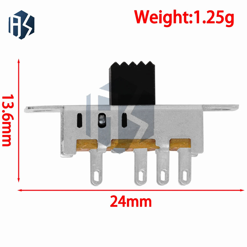 10 SS23E04 Double Toggle Switch 8 Pins 3 Files 2P3T DP3T Handle Small Zpaxo