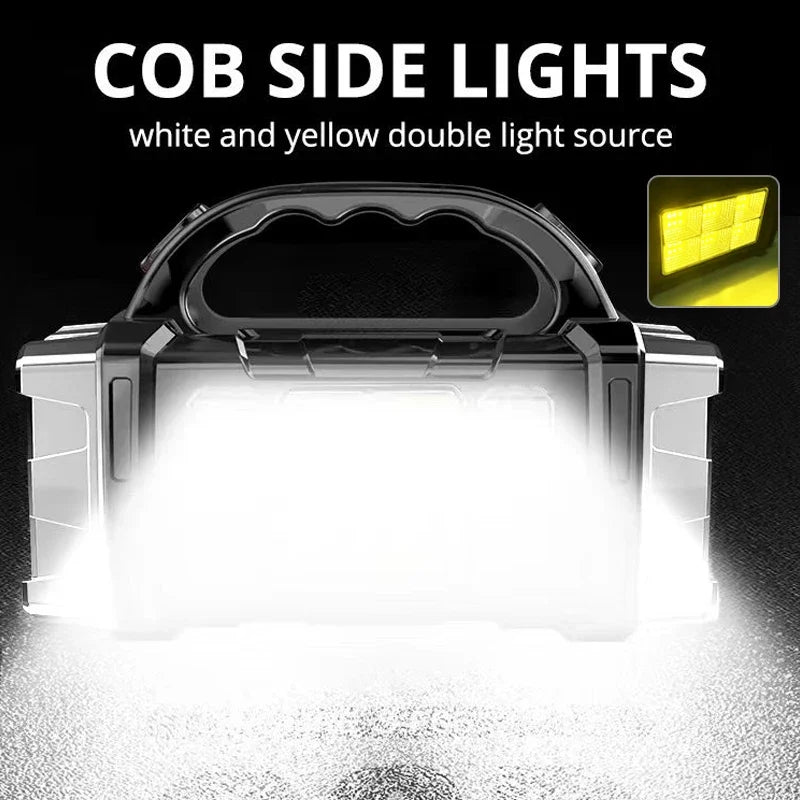 Solar USB Rechargeable LED Camping Lantern – COB Work Light