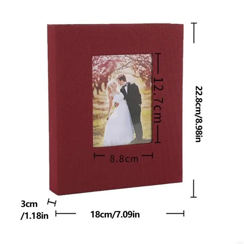 Photo Album 4x6 144 Photos Picture Linen Fabric Cover Book Family