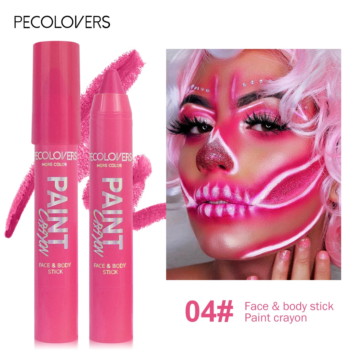 Face & Body Paint Sticks Body Paint in Blue black green Sweat-Proof & Water-Resistant Halloween & LongLasting Effect Zpaxo 04