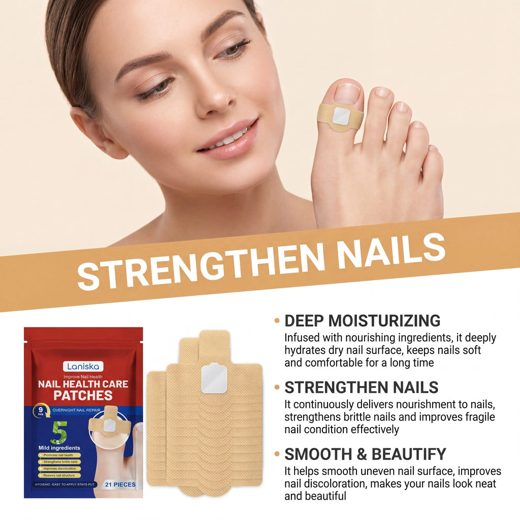 21pcs Nail Care Patches Long Lasting Moisturization Dry Skin Remedy Gentle Nourishing Brittle Nail Care Patches Eazy to Carry Zpaxo