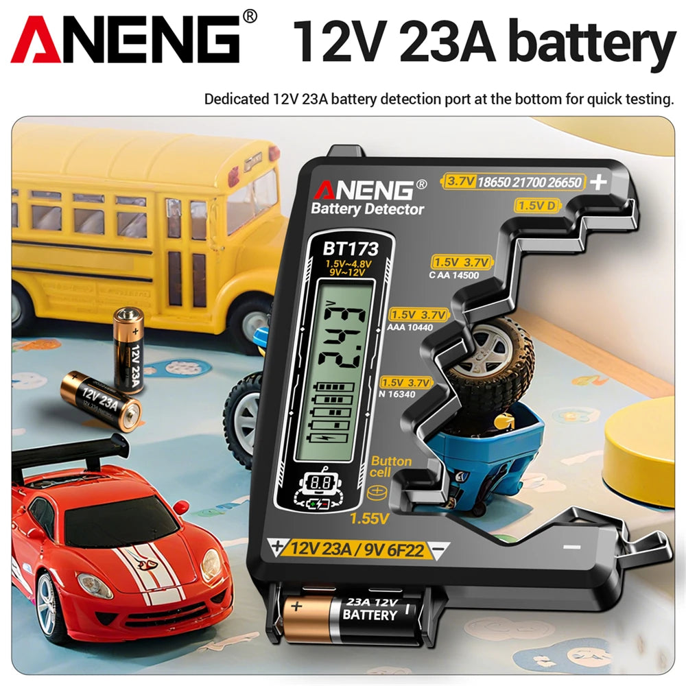 ANENG BT173 Battery Detector Test C D AA AAA N 9V Universal Tester