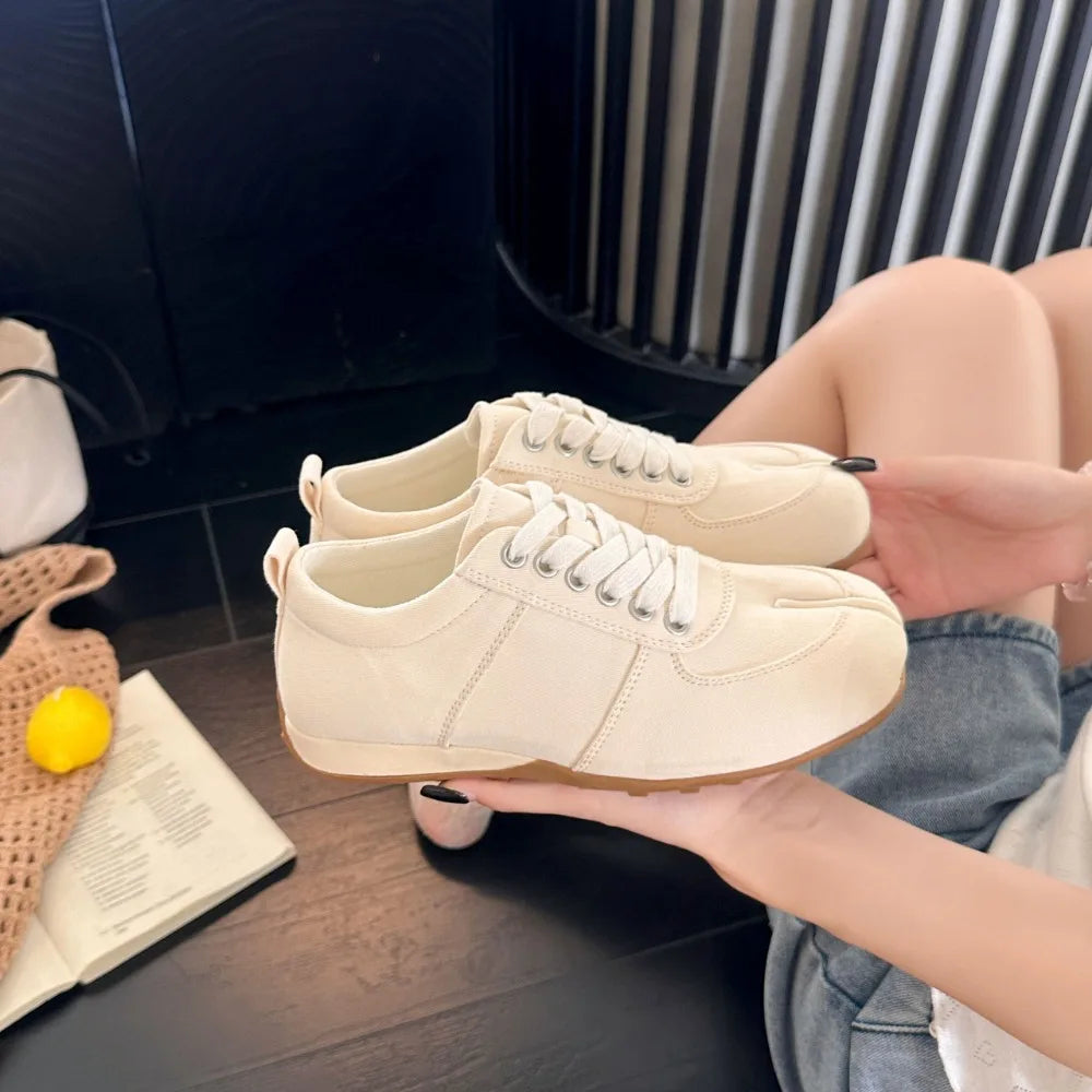 German Training Shoes Women's 2026 Summer Lace Up Forrest Gump Split