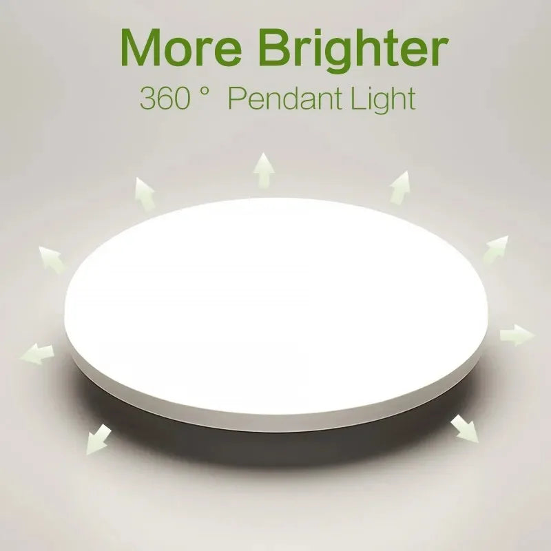 Ultra-thin Round LED Ceiling Lamp Waterproof Flush Mount Fixture 6500K Daylight Modern Home Lighting for Bedroom Kitchen Hallway Zpaxo