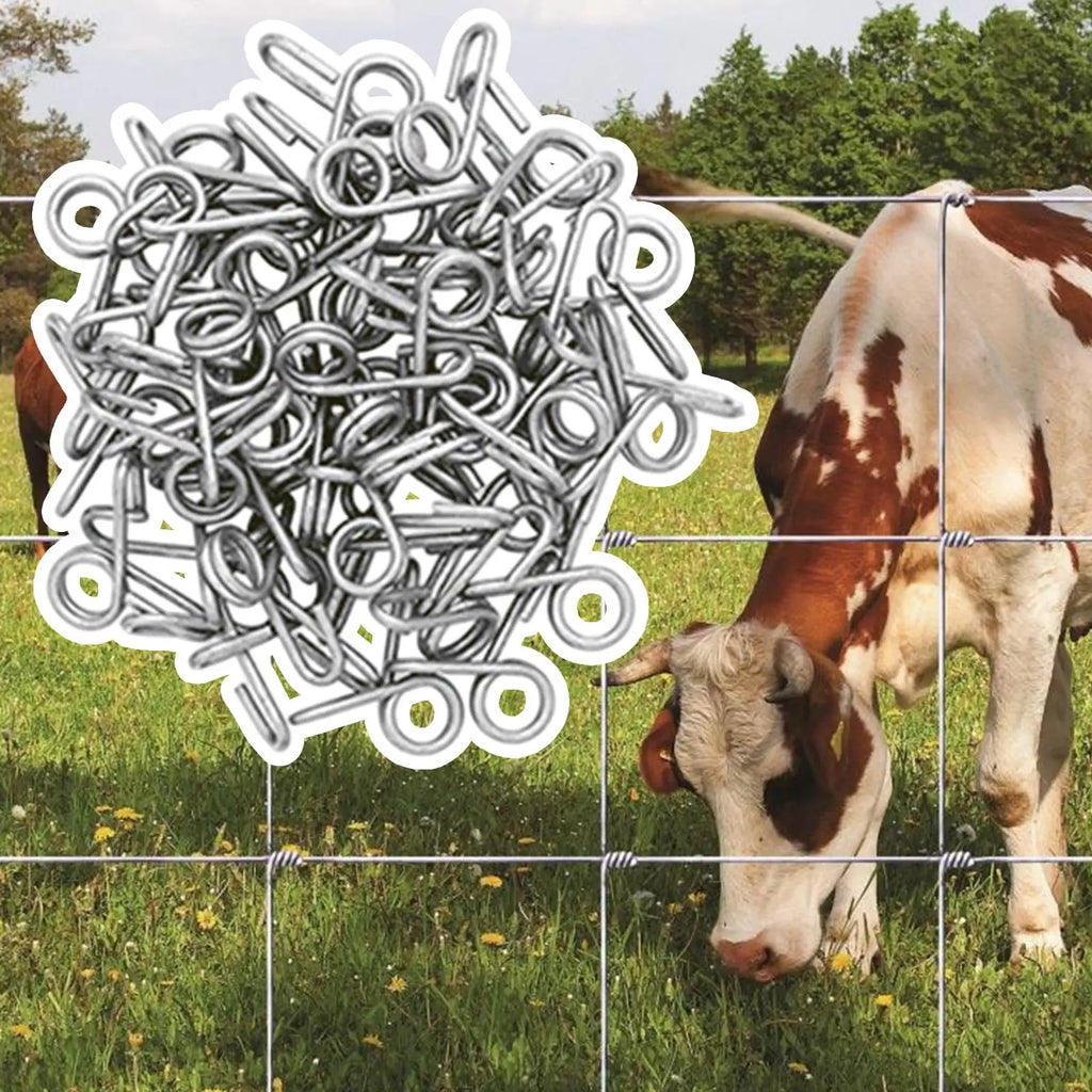 Wire Fence Clips 50 Stainless Steel Tightener Rod Post Clip Outdoor