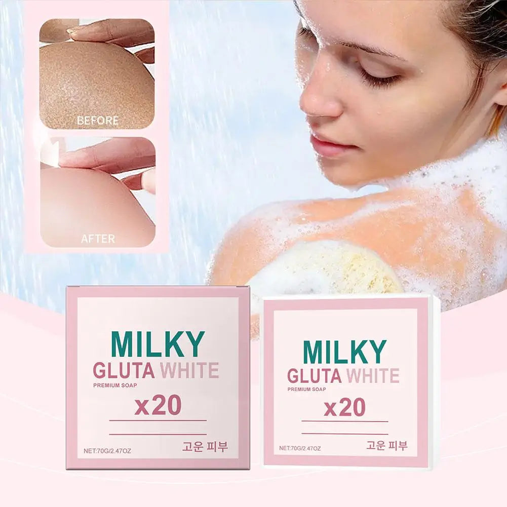 Gentle Milk Bath Soap – Brighten, Cleanse & Control Oil Facial Cleansing Soap Zpaxo