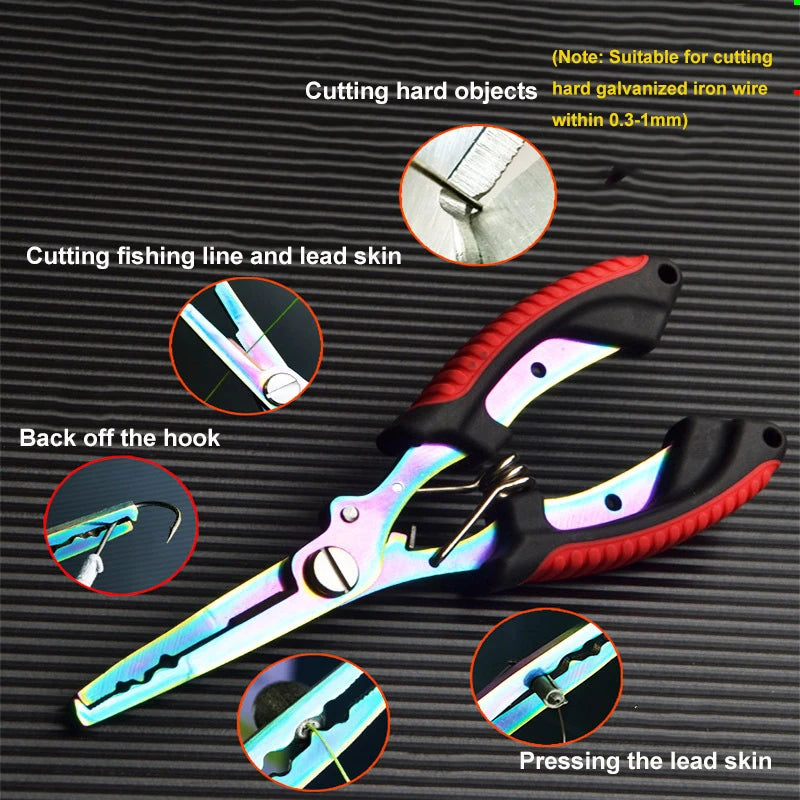 Stainless Steel Fishing Pliers Hook Remover Saltwater Resistant