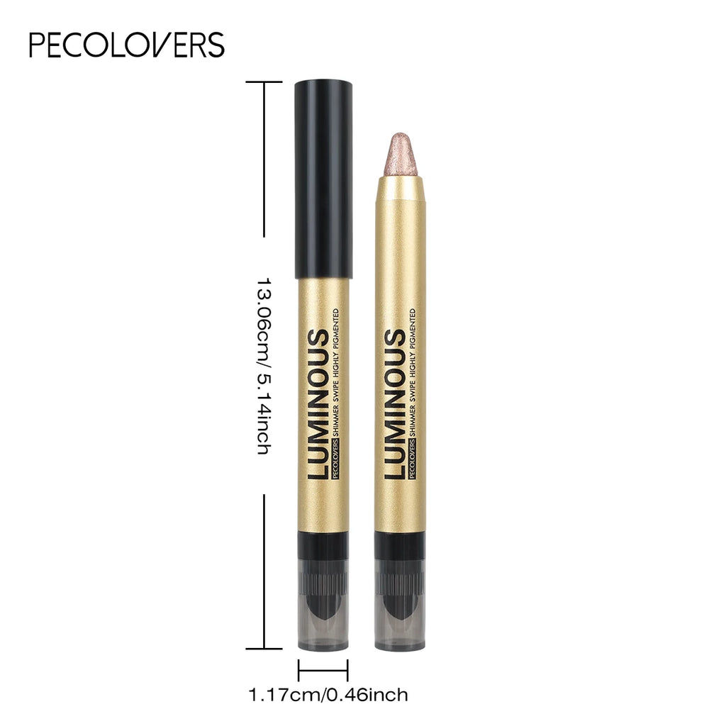 1PC Stunning Multi-color Eye Shadow Sticks - Long-lasting, Waterproof, Easy To Apply, Anti-smudge, Pearlescent Glitter Finish Zpaxo