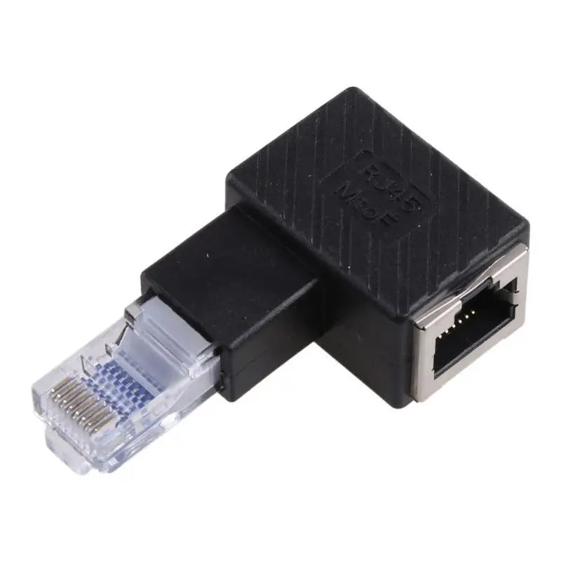 652F 90 Degree Right Left Up Down RJ45 Male Female Cat 5 6 Ethernet Zpaxo Left bend CN