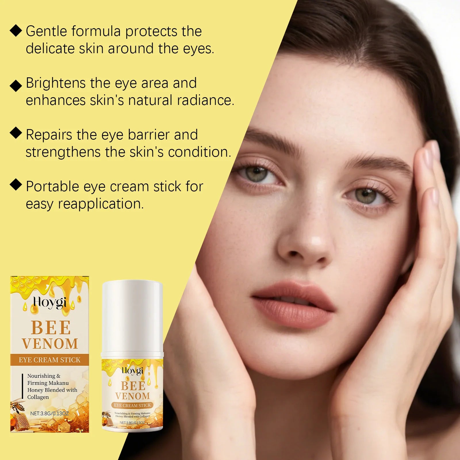 Hoygi Bee Venom Firming Eye Cream Stick – Dark Circles & Bags Eye Cream Stick Zpaxo
