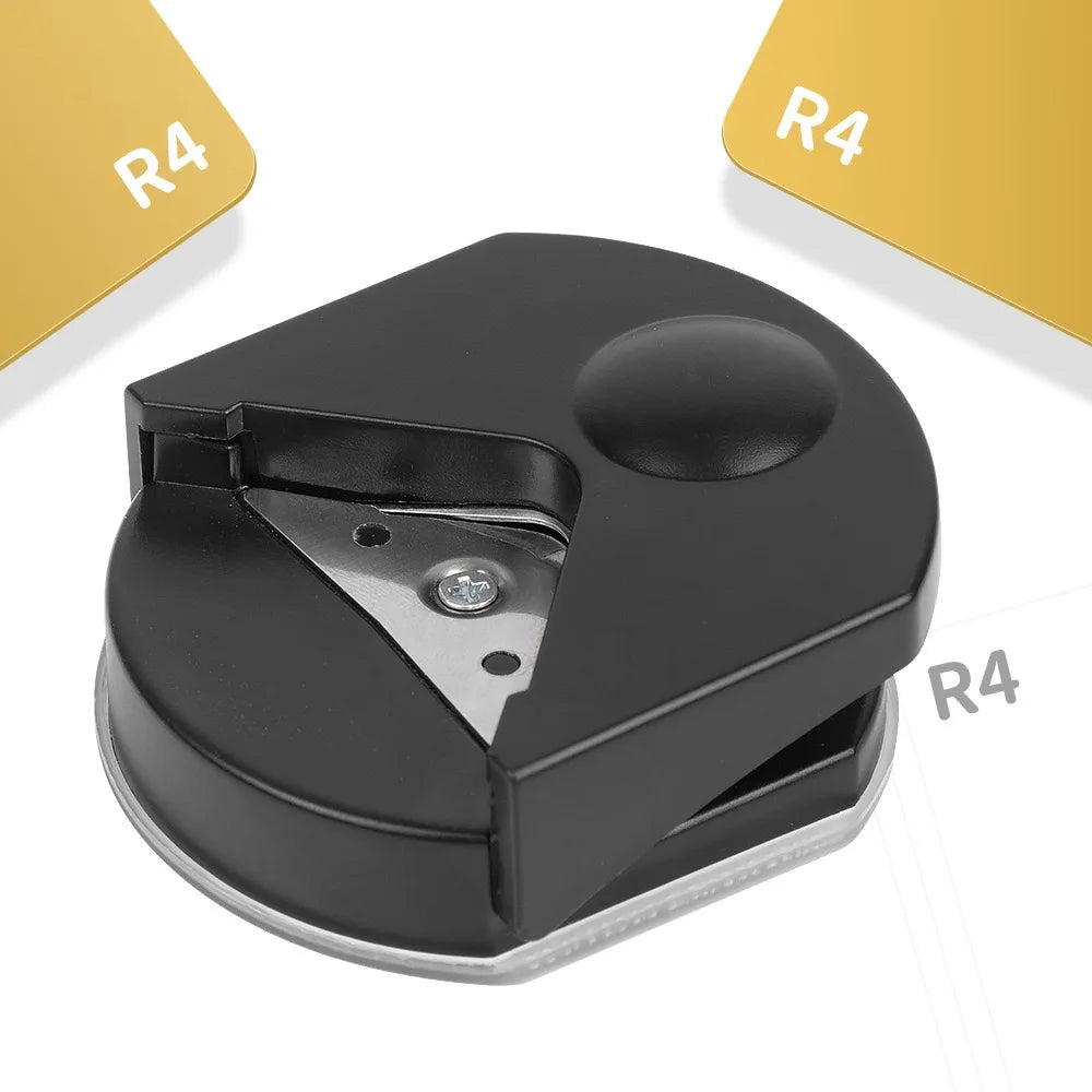 Mini Corner Rounder Paper Punch R4 Fillet Craft Machine Trimmer Card Zpaxo Black