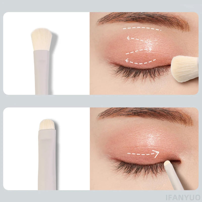 Detail Eye Makeup Brush Flat Eyes Brushes Professional Angled Eyebrow Eyeliner Contour Brush Concealer Eyeshadow Cosmetics Tools Zpaxo