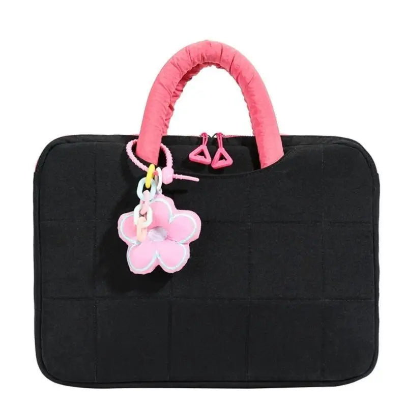 652F Laptop Sleeve Cushioning Bag Universally Fit Durability Cloth Zpaxo Black CN