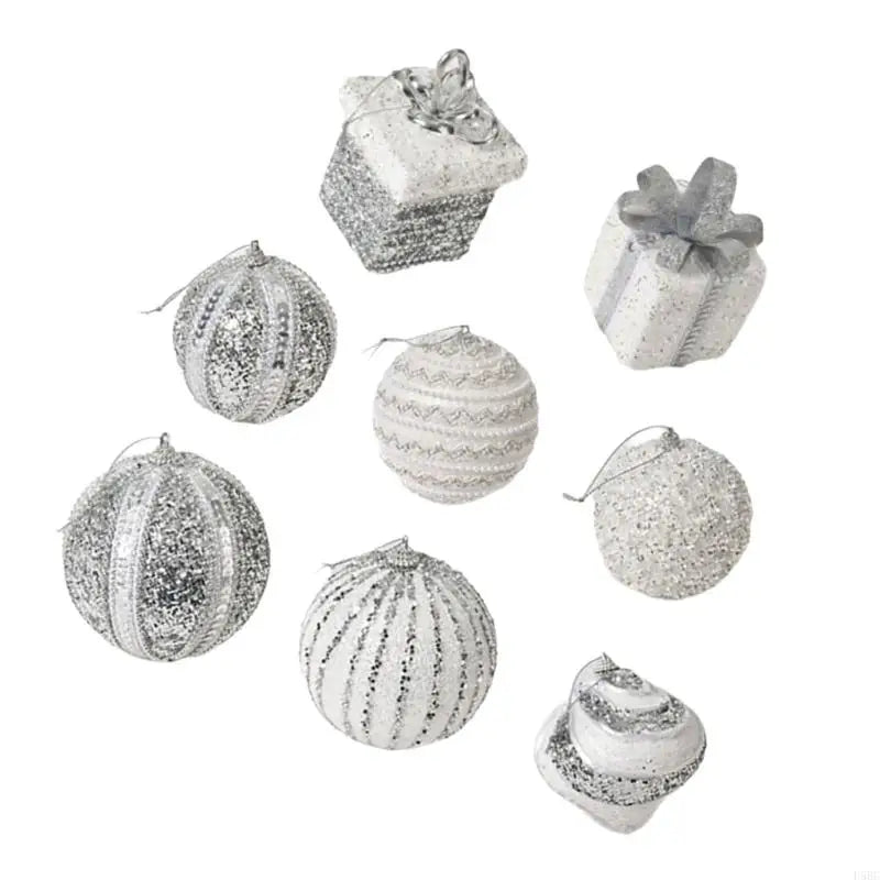 Shatterproof Christmas Baubles Glittering Tree Ball Ornament Wreath