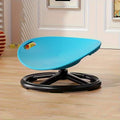 Ergonomic Swivel Sensory Chair Eggshell Design Anti-slip Base Durable Zpaxo Blue