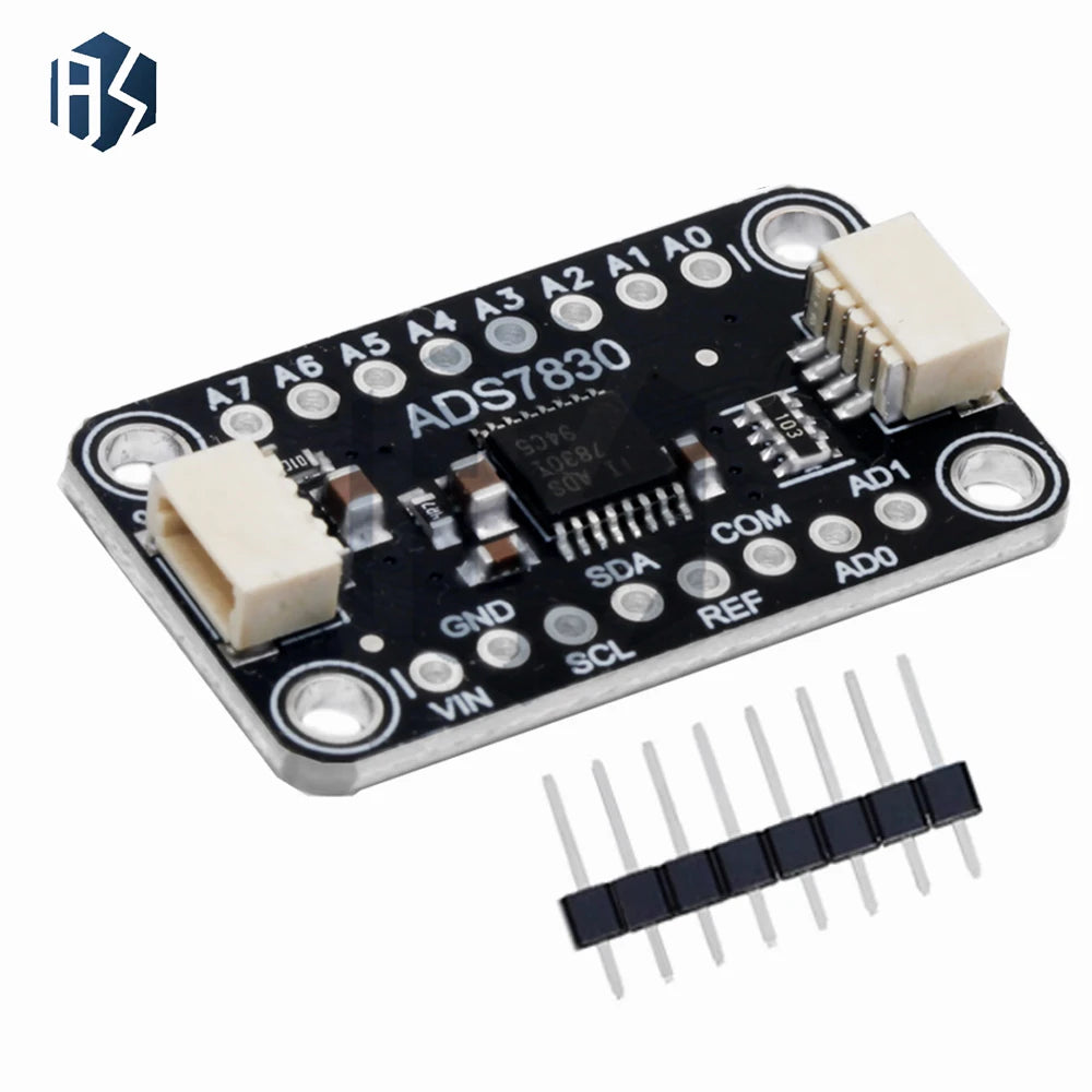 2 7V-5 5V Powered ADS7830 8 Channel 8-Bit ADC Analog-to-digital Zpaxo