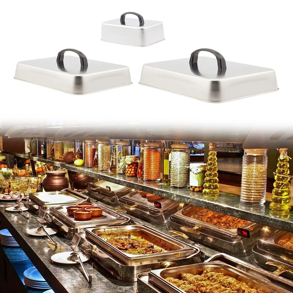 Grill Lid Grill Accessories 201 Stainless Steel Burger Cover Cooking Dome for Patties Hamburger BBQ Steaks Flat Top Griddle Zpaxo