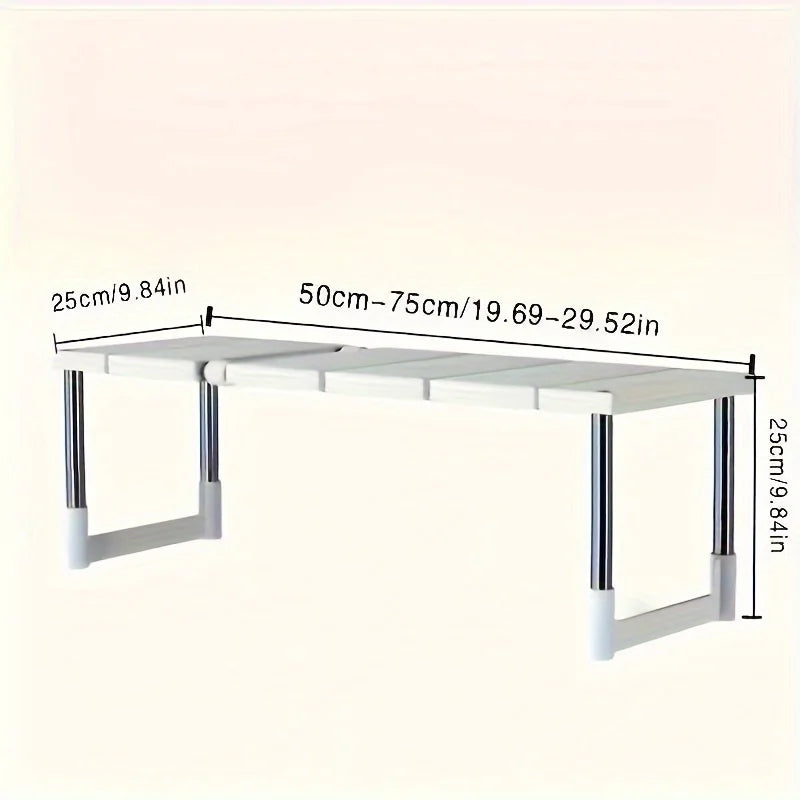 Adjustable Under-sink Organizer Stainless Steel Multi-tier Zpaxo